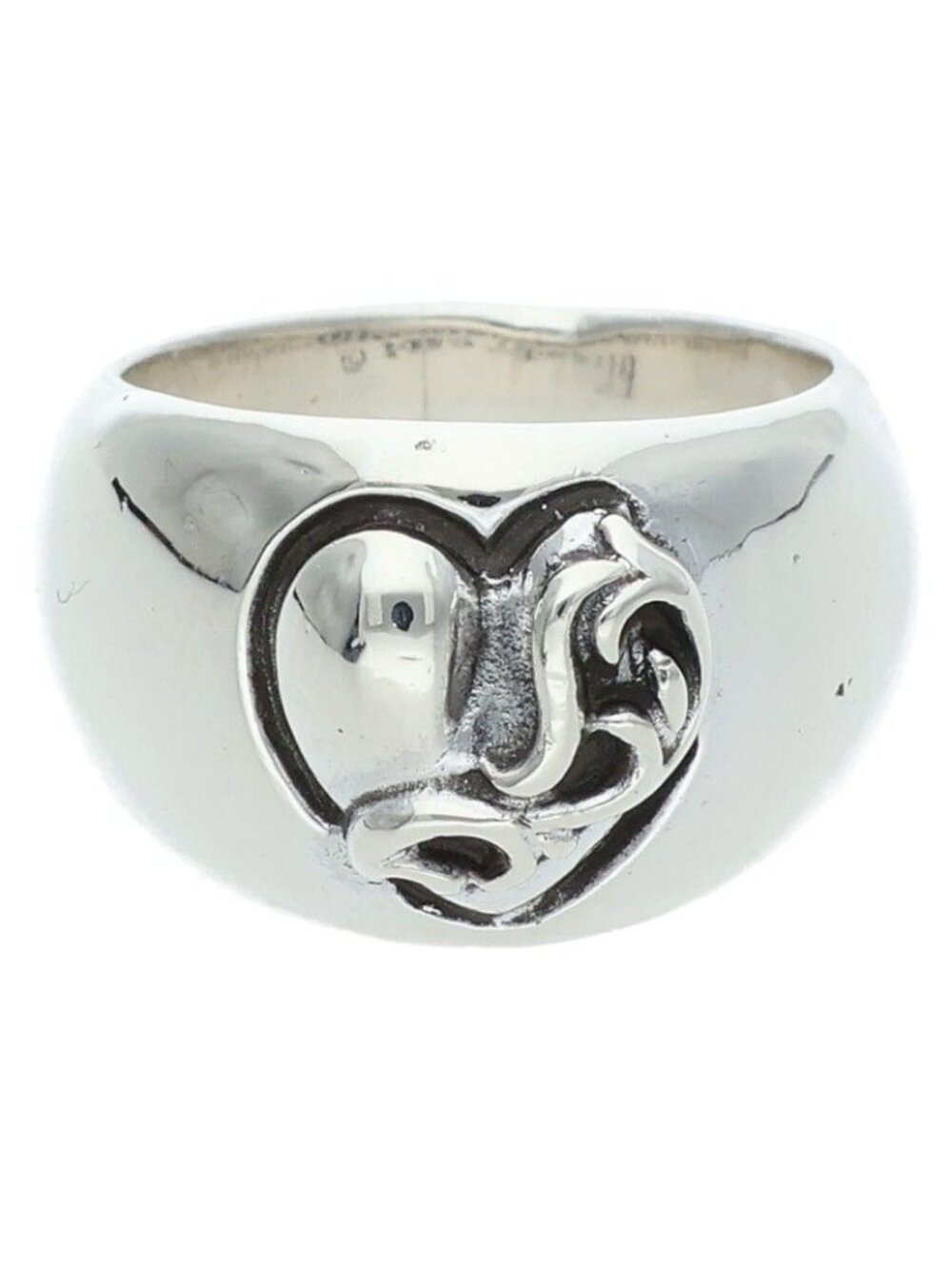 Chrome Heart in Band Silver Ring